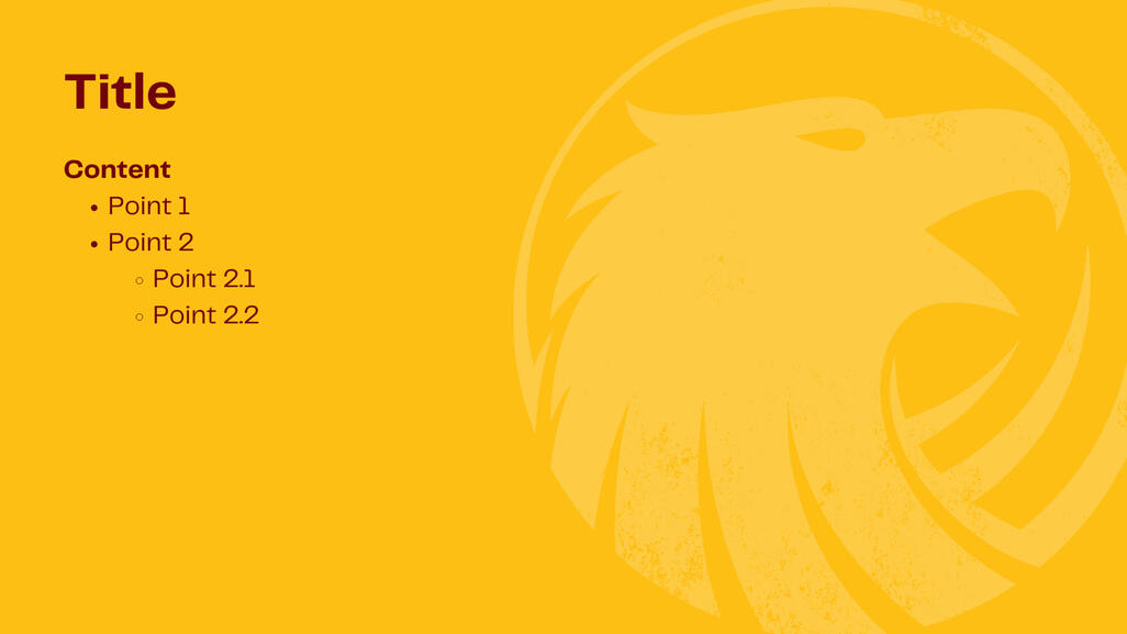 Title with One Column